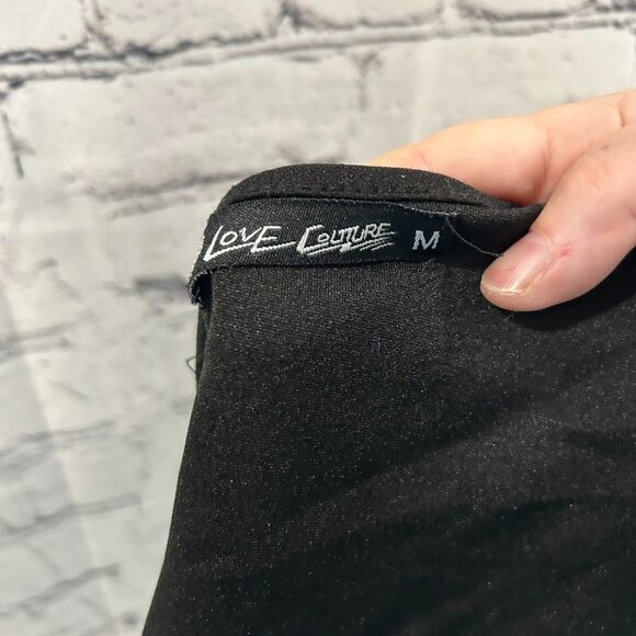 5 for $10 Ladies Love Couture one shoulder crop top Size M - Picture 3 of 3